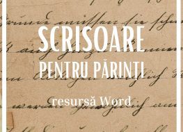 Scrisoare pentru părinți Catalogul creț