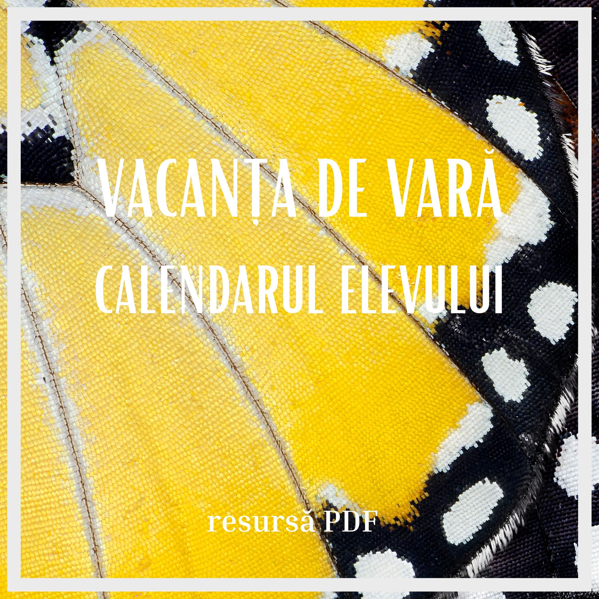 Vacanța de vară Calendarul 2023 Catalogul Creț